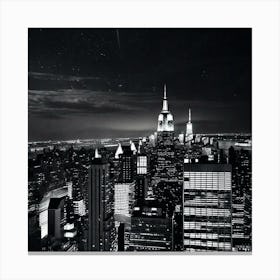 New York City At Night 3 Canvas Print