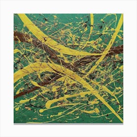 Abstract Painting inspired by Jackson Pollock 5 Canvas Print