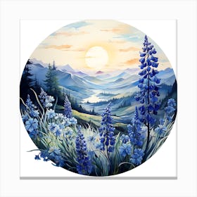 Blue Lupines 2 Canvas Print