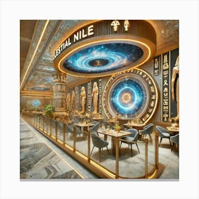 A Luxurious, Egyptian Themed Restaurant Named Cele Canvas Print