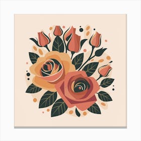 Bouquet Of Roses 6 Canvas Print