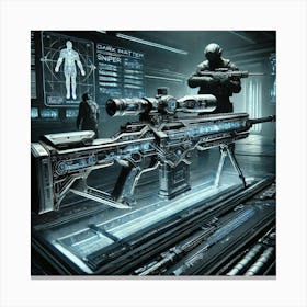 Sci Fi Dark Matter Sniper Rifle 1024x1024 Canvas Print