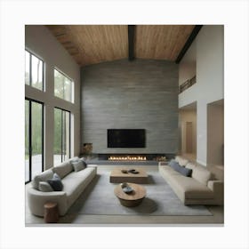 Modern Living Room 16 Canvas Print