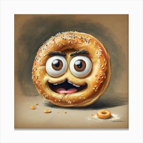 Bagel 10 Canvas Print