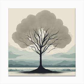 Tree In The Sky Canvas Print