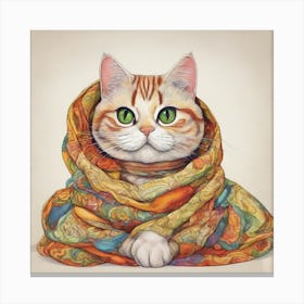 Purrito Animal Poster Pet art cute Canvas Print