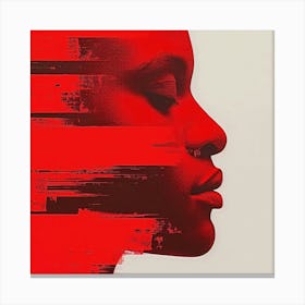 Woman'S Face 2 Canvas Print