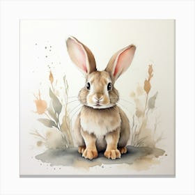 Watercolor Bunny Canvas Print