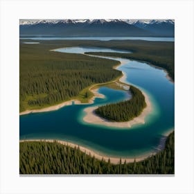Default Create Unique Design Of Alaskan Lakes 0 Canvas Print