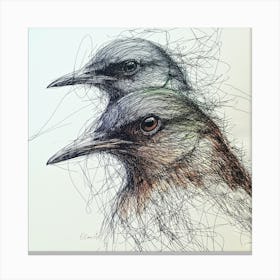 Feathered Majesty - A Celebration of Birds by OLena Art Canvas Print