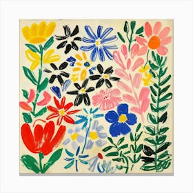 Flowers Painting Matisse Style 6 Canvas Print