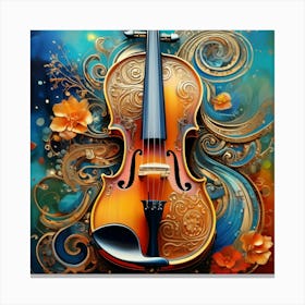 Violin Painting 1 Canvas Print