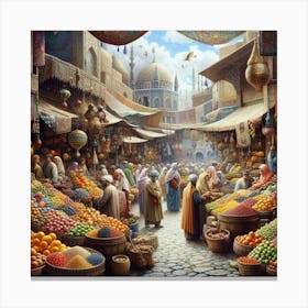 Arabic Market Canvas Print