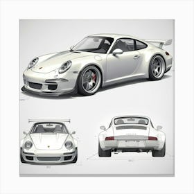 Porsche 911 Gt3 2 Canvas Print