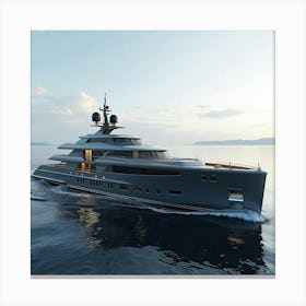 A Custom Luxury Yacht Designed With Sleek Lines And Modern Elegance 1 Canvas Print