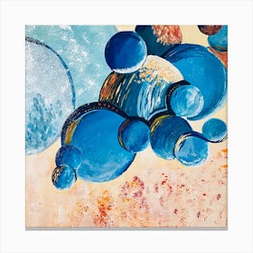 Abstract Water Bubbles Canvas Print