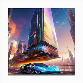 Futuristic City 146 Canvas Print