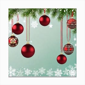 Christmas Tree Background Canvas Print