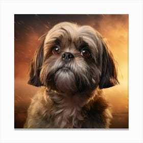 Shih Tzu Portrait Canvas Print