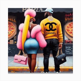 Chanel & Tiffany Canvas Print