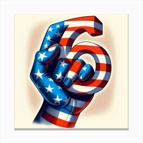 American Flag Number 6 Canvas Print