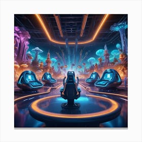 Futuristic Space Canvas Print