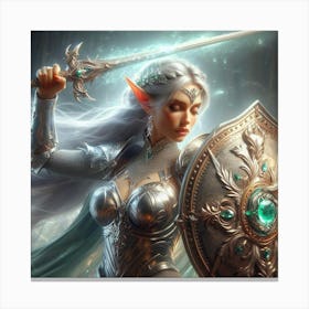 Elf Warrior 13 Canvas Print