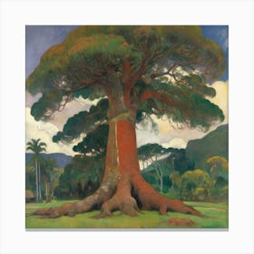 The Big Tree Te Raau Rahi 1891 Paul Gauguin Art Print 1 Canvas Print