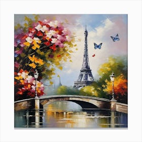 Paris Eiffel Tower 72 Canvas Print