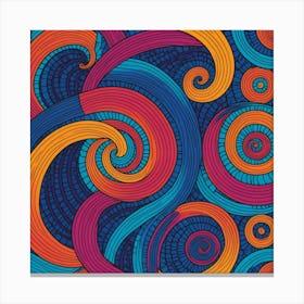 Abstract Swirls 7 Canvas Print