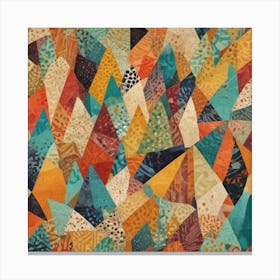 Colorful Triangles Canvas Print