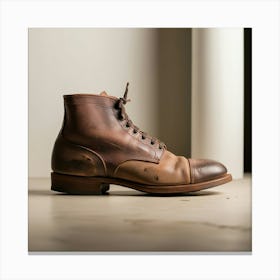 Tan Leather Boots 1 Leinwandbild