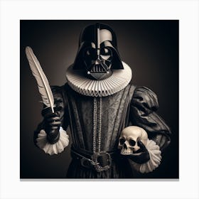 Darth Vader Shakespeare Portrait Star Wars Art Print Canvas Print