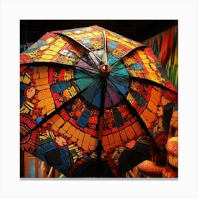 Colorful Umbrella Canvas Print