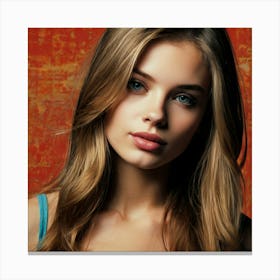 A Stunningly Beautiful Woman Canvas Print