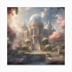 Palace garden Canvas Print