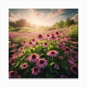 Field Of Flowers Canvas Print