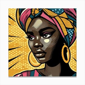 Esi Pop African Woman  Canvas Print