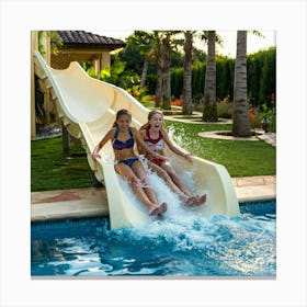 Water Slide Canvas Print