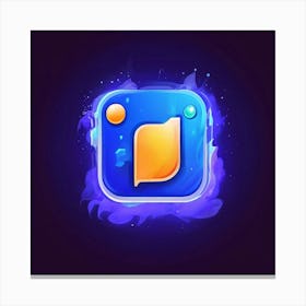 Discord Messaging App Icon Logo Gaming Community Voice Chat Social Media Platform Commun (6) Canvas Print