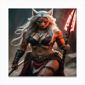 Kitty Warrior Canvas Print