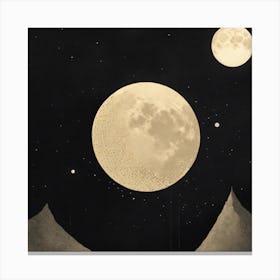 Full Moon In The Sky Canvas Print