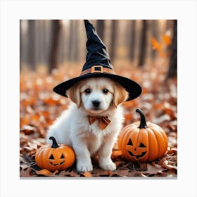 Halloween Puppy Canvas Print