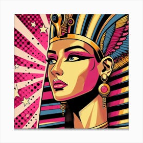 Pop Egyptian Queen Ahmesneferu Canvas Print