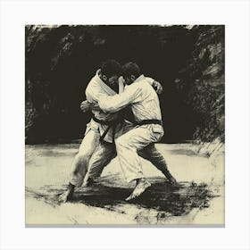 Karate Fight 1 Canvas Print