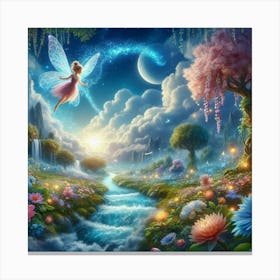 Fairy In The Forest Canvas Print