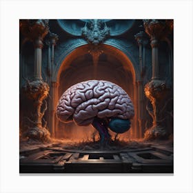 Brain In A Room Canvas Print