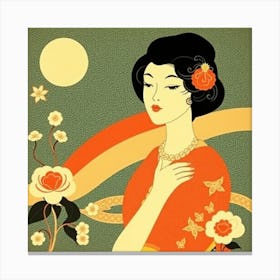 Asian Woman 3 Canvas Print