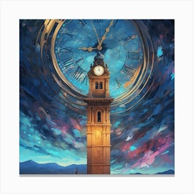Clock Tower Canvas Print