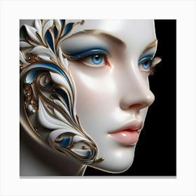 Face Of A Woman Canvas Print